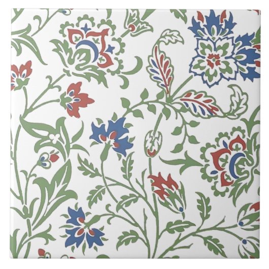 William Morris  Brentwood Pattern Tegeltje (Voorkant)