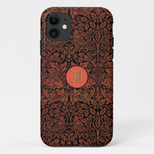 William Morris Brer Konijn Faux Leer Monogram Case-Mate iPhone Case