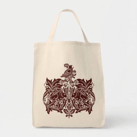 William Morris Brer Konijnendetail Shopper Tote Bag (Voorkant)