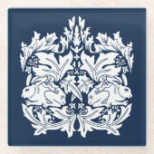 William Morris Brer Konijnenpatroon Glazen Onderzetter (Voorkant)