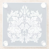 William Morris Brer Konijnenpatroon Glazen Onderzetter (Achterkant)