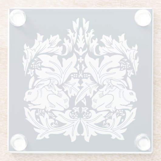 William Morris Brer Konijnenpatroon Glazen Onderzetter (Achterkant)