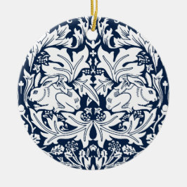 William Morris Brer Konijnenpatroon Keramisch Ornament