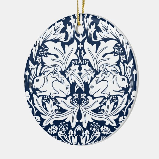 William Morris Brer Konijnenpatroon Keramisch Ornament (Links)