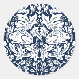 William Morris Brer Konijnenpatroon Ronde Sticker