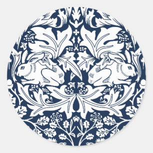 William Morris Brer Konijnenpatroon Ronde Sticker