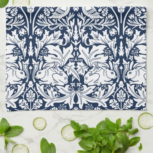 William Morris Brer Konijnenpatroon Theedoek (Gevouwen)
