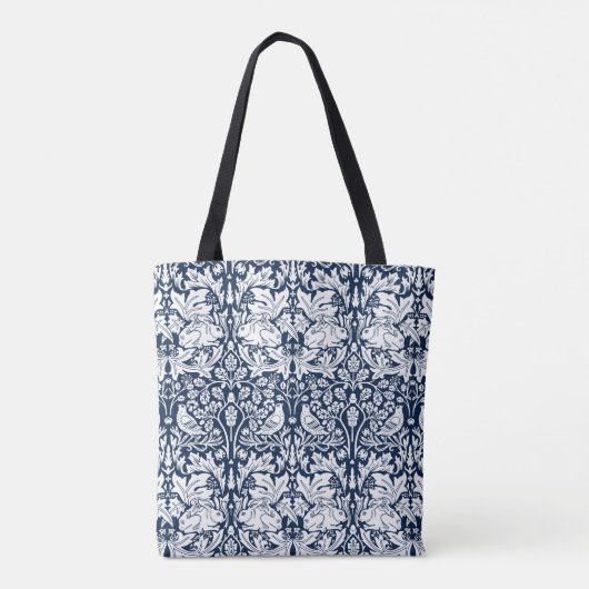 William Morris Brer Konijnenpatroon Tote Bag (Achterkant)