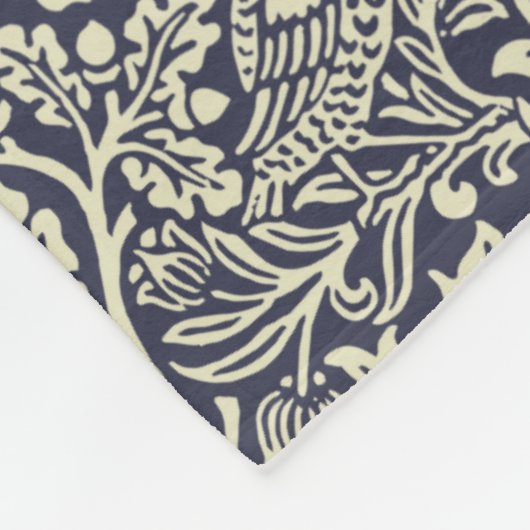 William Morris Brer Rabbit  Blue Pattern Fleece Deken (Hoek)