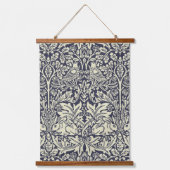William Morris Brer Rabbit  Blue Pattern Hangend Wandkleed (Voorkant)