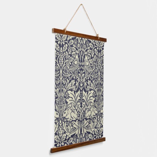 William Morris Brer Rabbit  Blue Pattern Hangend Wandkleed (Gebogen)