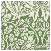 William Morris Brer Rabbit Dark Green Pattern Stof (Close Up)
