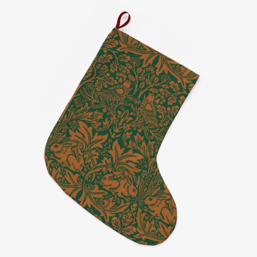William Morris Brer Rabbit Design Grote Kerstsok (Voorkant (Hangend))