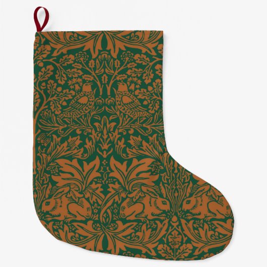 William Morris Brer Rabbit Design Grote Kerstsok (Voorkant)