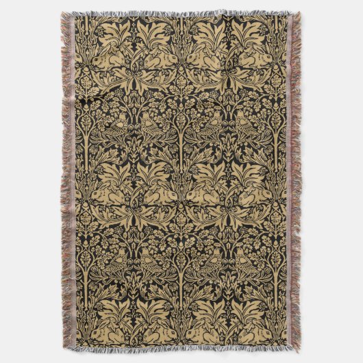 William Morris Brer Rabbit  Pattern Deken (Voorkant Verticaal)