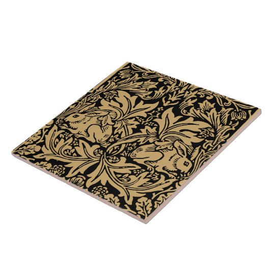 William Morris Brer Rabbit  Pattern Tegeltje (Zijkant)