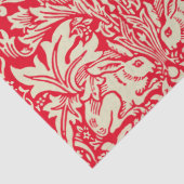 William Morris Brer Rabbit  Rood Patroon Tissuepapier (Detail)