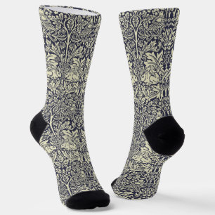 William Morris Brer Rabbit Vintage Blauwe Patroon Sokken