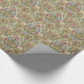 William Morris Brocaat Bloem Behang Patroon Cadeaupapier (Hoek)