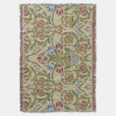 William Morris Brocaat Bloem Behang Patroon Deken (Voorkant Verticaal)