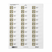 William Morris Brocaat Bloem Behang Patroon Etiket (Full Sheet)