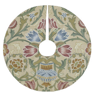 William Morris Brocaat Bloem Behang Patroon Kerstboom Rok