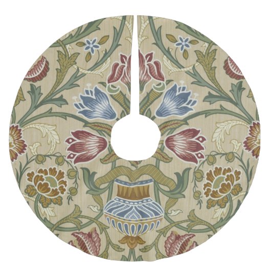William Morris Brocaat Bloem Behang Patroon Kerstboom Rok (Voorkant)