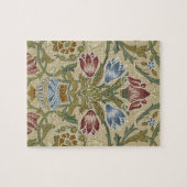 William Morris Brocaat Bloem Behang Patroon Legpuzzel (Horizontaal)