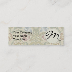 William Morris Brocaat Bloem Behang Patroon Mini Visitekaartje