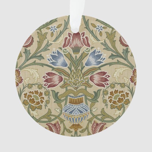 William Morris Brocaat Bloem Behang Patroon Ornament (voorkant)