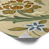 William Morris Brocaat Bloem Behang Patroon Poster (Hoek)