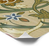 William Morris Brocaat Bloem Behang Patroon Poster (Hoek)