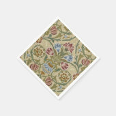 William Morris Brocaat Bloem Behang Patroon Servetten (Hoek)