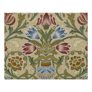 William Morris Brocade Bloem Behang Patroon Poster