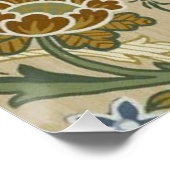 William Morris Brocade Bloem Behang Patroon Poster (Hoek)