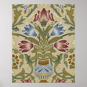 William Morris Brocade Bloem Behang Patroon Poster