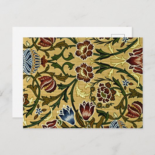 William Morris - Brocade Briefkaart (Voorkant / Achterkant)