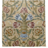 William Morris Brocade Elegant Garden Classic Douchegordijn (Voorkant)