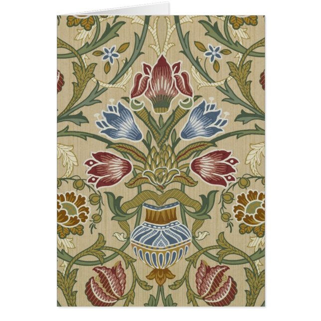 William Morris Brocade Floral Wallpaper Pattern (Voorkant)