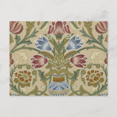 William Morris Brocade Floral Wallpaper Pattern Briefkaart (Voorkant)