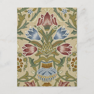 William Morris Brocade Floral Wallpaper Pattern Briefkaart