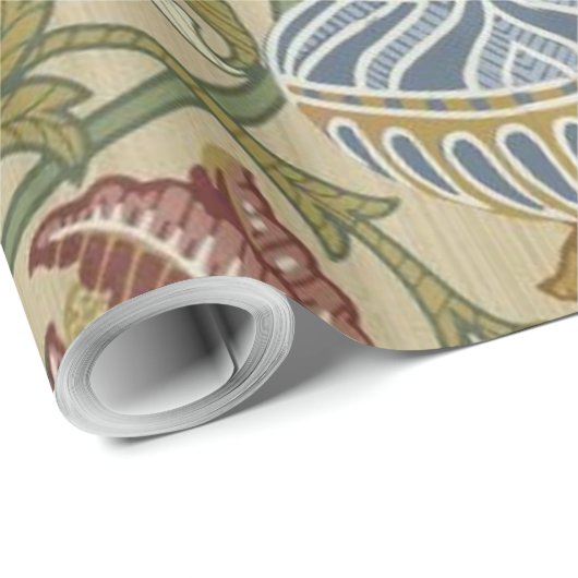 William Morris Brocade Floral Wallpaper Pattern Cadeaupapier (Rol Hoek)