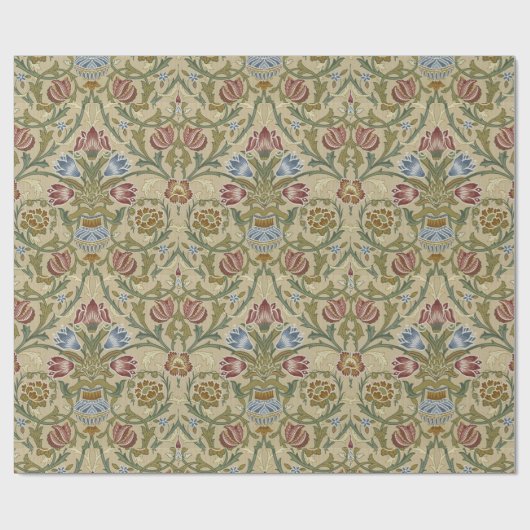 William Morris Brocade Floral Wallpaper Pattern Cadeaupapier (Vlak)
