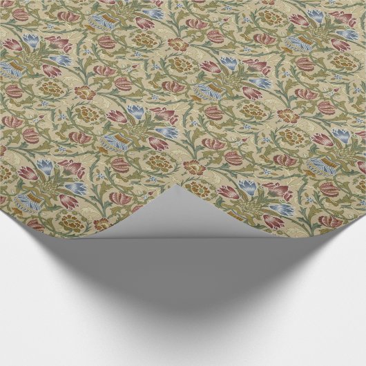 William Morris Brocade Floral Wallpaper Pattern Cadeaupapier (Hoek)