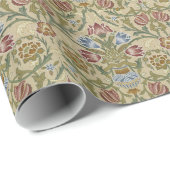 William Morris Brocade Floral Wallpaper Pattern Cadeaupapier (Rol Hoek)
