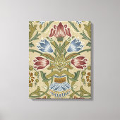William Morris Brocade Floral Wallpaper Pattern Canvas Afdruk (Voorkant)