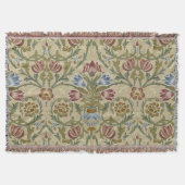 William Morris Brocade Floral Wallpaper Pattern Deken (Voorkant)