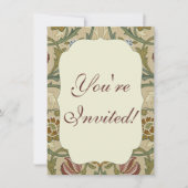 William Morris Brocade Floral Wallpaper Pattern Kaart (Voorkant)