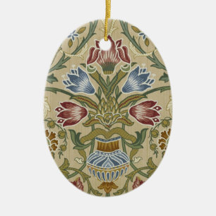 William Morris Brocade Floral Wallpaper Pattern Keramisch Ornament