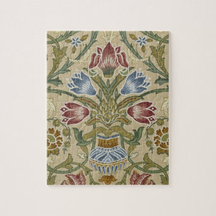 William Morris Brocade Floral Wallpaper Pattern Legpuzzel